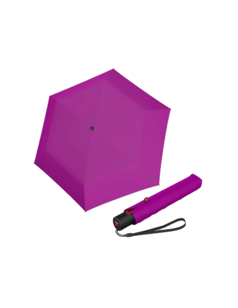Obrazek KNIRPS U.200 BERRY - elegancki damski w pełni automatyczny parasol kolorze różowym
