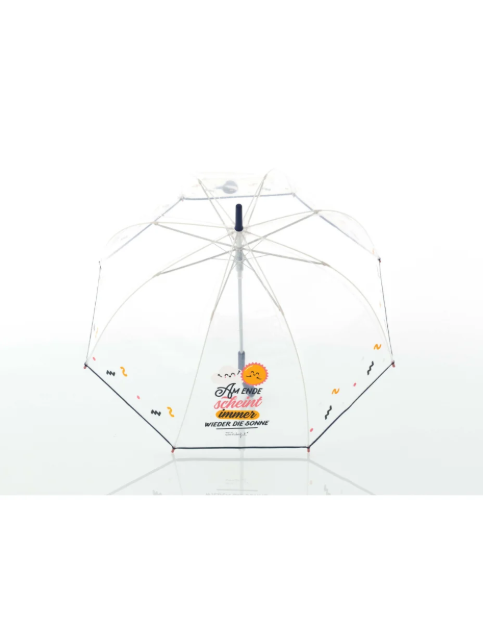 Obrazek DOPPLER Kids Lang AC Transparent SUNSHINE - przezroczysty parasol dziecięcy