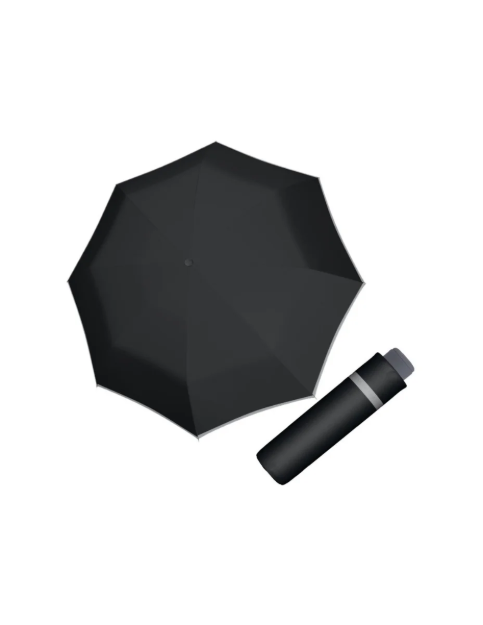 Obrazek DOPPLER Kids Mini LIGHT UP BLACK - Parasol składany dla dzieci czarny