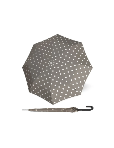 Obrazek KNIRPS T.760 DOT ART TAUPE - elegancki parasol do golenia w kolorze beżowym