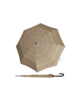 Obrazek KNIRPS T.760 CHECK BEIGE - elegancki parasol do golenia w kolorze beżowym