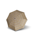 Obrazek KNIRPS T.760 CHECK BEIGE - elegancki parasol do golenia w kolorze beżowym