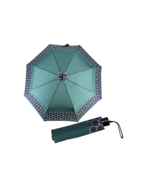 Obrazek DOPPLER Fiber Mini Style - aqua viola damski parasol składany niebieski