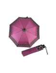 Obrazek DOPPLER Fiber Mini Style - fioletowa altówka damski parasol składany różowy
