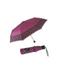 Obrazek DOPPLER Fiber Mini Style - fioletowa altówka damski parasol składany różowy