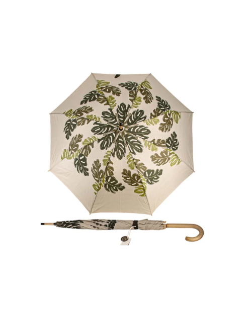 Obrazek DOPPLER NATURE LONG Choice Beige - damski parasol ECO w kolorze beżowym
