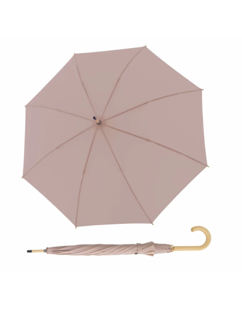 Obrazek DOPPLER NATURE LONG Gentle Rose - damski parasol ECO różowy