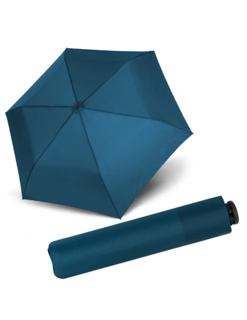 Obrazek DOPPLER Zero 99 Crystal Blue - dziecięcy/kobiecy parasol składany niebieski