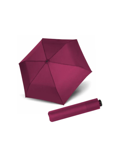 Obrazek DOPPLER Zero 99 Royal Berry - parasol składany dla dzieci/kobiet bordowy
