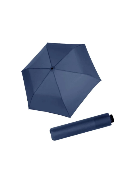 Obrazek DOPPLER Zero 99 Deep Blue - dziecięcy/kobiecy parasol składany niebieski