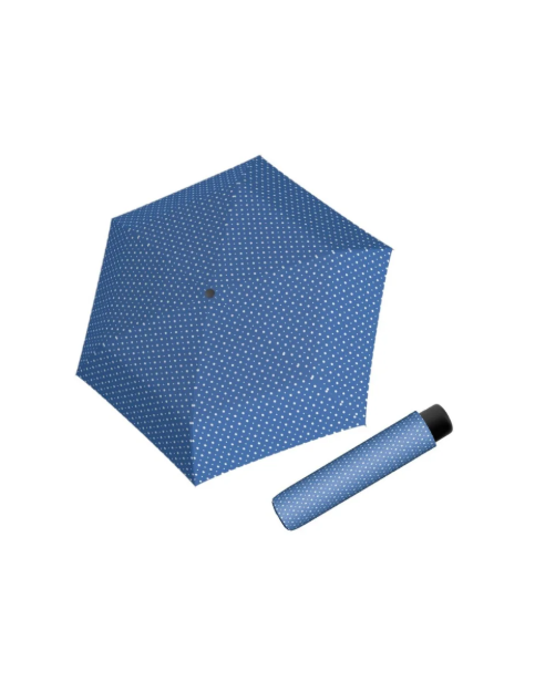 Obrazek DERBY Micro Alu Dots - parasol składany damski/dziecięcy niebieski