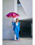 Obrazek DOPPLER Carbonsteel Long AC MARBLE PINK - damska parasolka na goleń w kolorze różowym