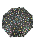 Obrazek DOPPLER Fiber Magic kolorowy - damski w pełni automatyczny parasol czarny