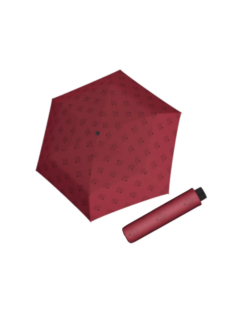Obrazek DOPPLER Fiber Havanna Night Sky czerwony - damski parasol składany