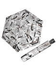 Obrazek DOPPLER Fiber Magic Scribble White - w pełni automatyczny parasol damski biały