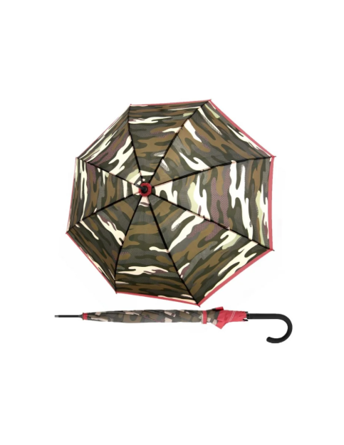 Obrazek DOPPLER Fiber Flex AC Camoustripe - damski parasol na goleń zielony