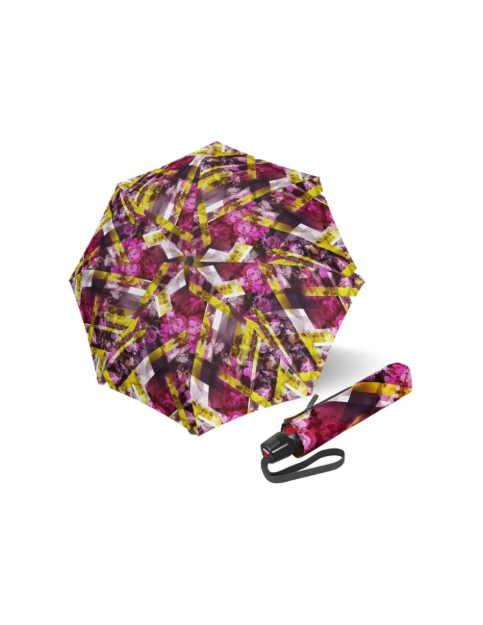 Obrazek KNIRPS T.200 SMILE - elegancki damski w pełni automatyczny parasol wielokolorowy