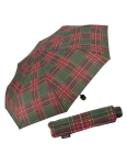 Obrazek DERBY Hit Mini Check - składany parasol zielony