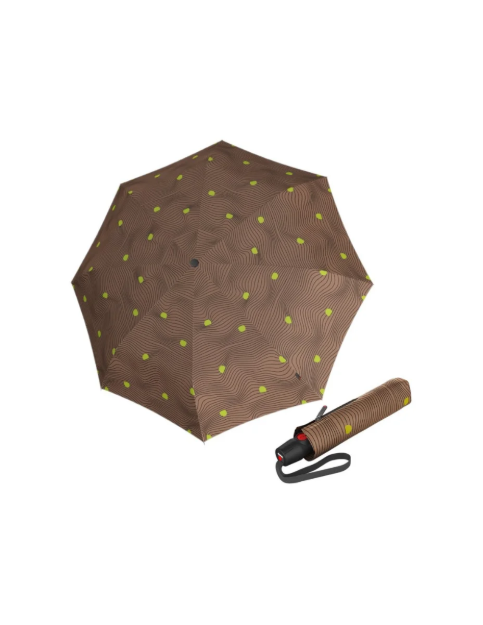 Obrazek KNIRPS T.200 MEDITATE TAUPE - EKO elegancki w pełni automatyczny parasol brązowy