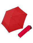 Obrazek Doppler Mini Slim Carbonsteel Damski płaski składany parasol czerwony