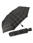 Obrazek DOPPLER Magic Fiber Check - w pełni automatyczny parasol damski antracytowy