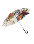 Obrazek DOPPLER MANUFAKTUR Elegance Boheme Marmo - luksusowy parasol damski z wielokolorowym nadrukiem