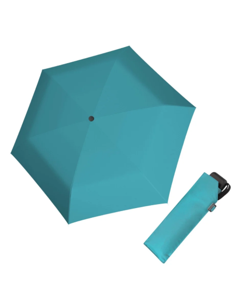 Obrazek DOPPLER Carbonsteel Mini Slim Seasonal - damski parasol składany niebieski