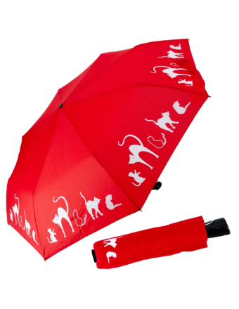 Obrazek Doppler Magic Fiber CATS Damski składany parasol w pełni automatyczny