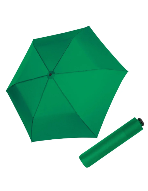 Obrazek DOPPLER Zero 99 Bright Green - damski parasol składany zielony
