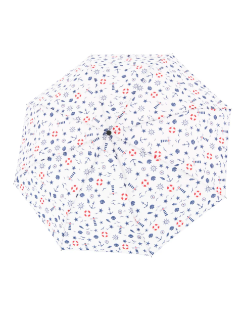 Obrazek DERBY Hit Mini Maritime - parasol manualny z morskim wzorem, wielokolorowy