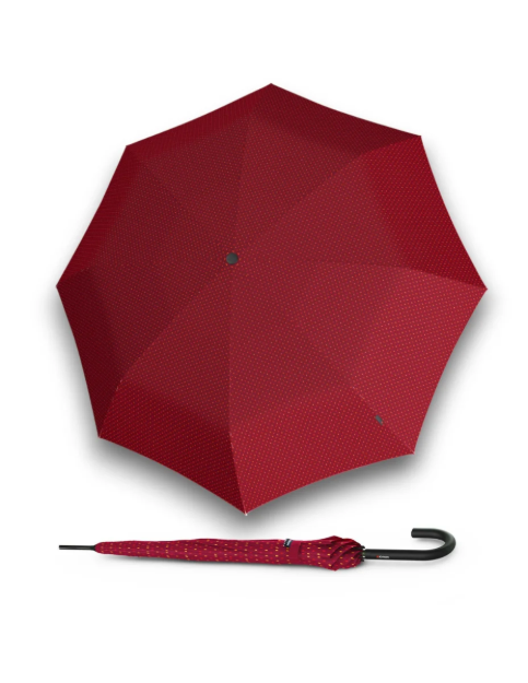 Obrazek KNIRPS A.760 Stick Automatic joy czerwony - elegancki parasol z czerwonym trzonkiem