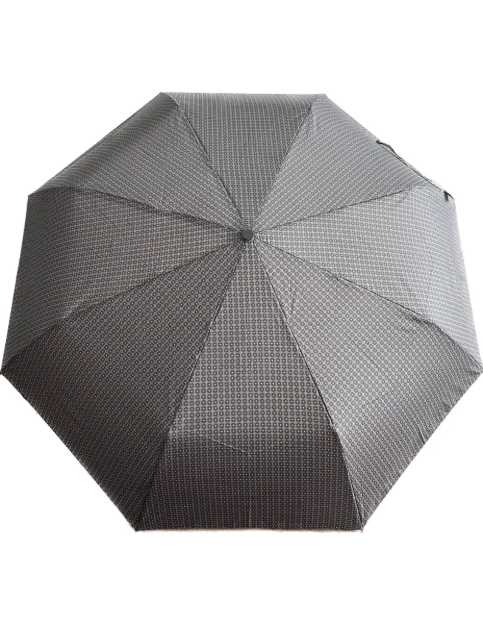 Obrazek DERBY Hit Mini męski z nadrukiem / Herren gemustert- składany parasol szary