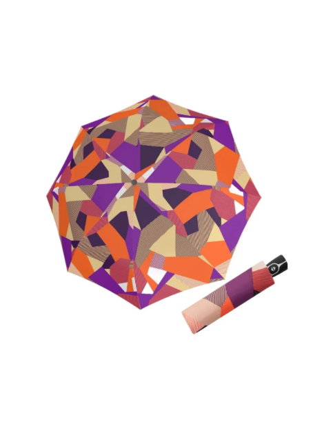 Obrazek DOPPLER Fiber Magic Bold - w pełni automatyczny parasol damski pomarańczowy ciemny