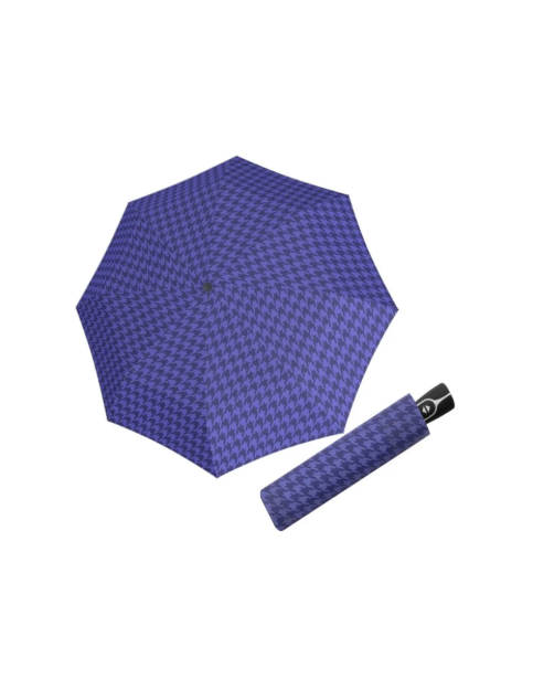Obrazek DOPPLER Fiber Magic Denver Blue - w pełni automatyczny parasol damski niebieski