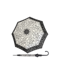 Obrazek DOPPLER Fiber Flex AC Black and White Paisley - damski parasol pod golenie czarny