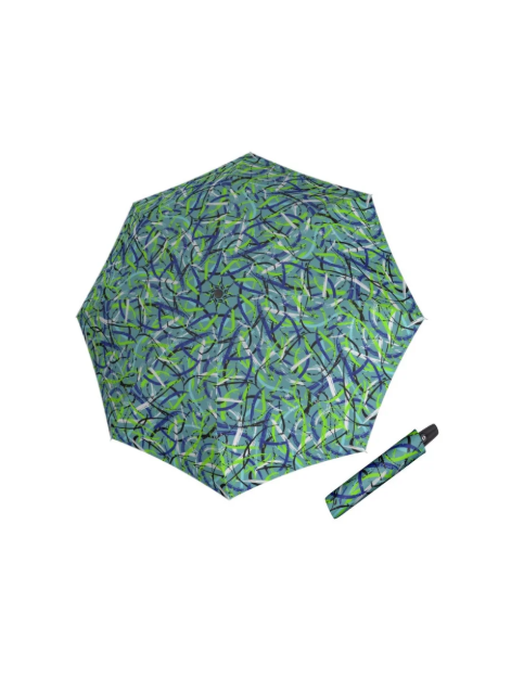 Obrazek DERBY Hit Magic Moving Lines Blue - w pełni automatyczny parasol damski kolorze zielonym
