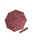 Obrazek DERBY Hit Mini Moving Lines Red - damski parasol składany bordowy