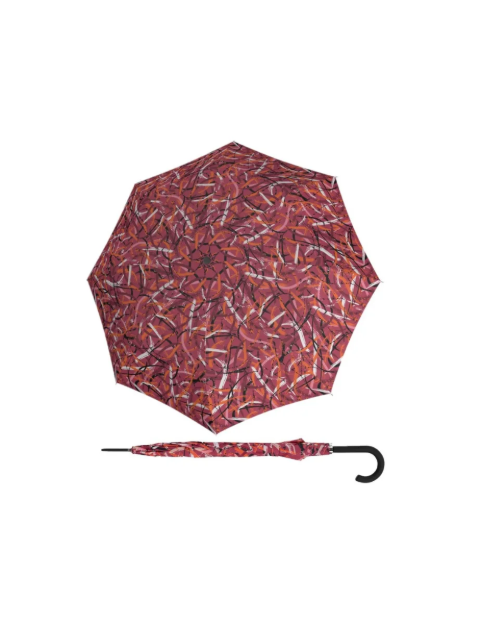Obrazek DERBY Hit Lang AC Moving Lines Red - damski parasol pod golenie bordowy