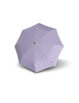 Obrazek KNIRPS A.760 Stick Automatic Dot Art Lavender - Elegancki parasol z wyrzutnikiem w kolorze fioletowym