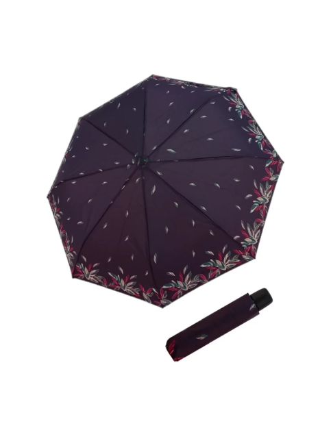 Obrazek DERBY Hit Mini Florals - damski parasol składany fioletowy