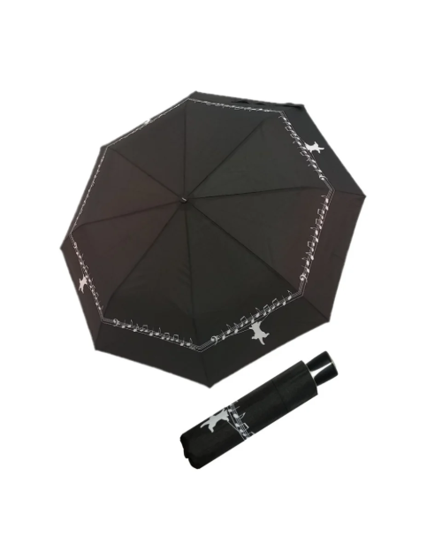 Obrazek DOPPLER Mini Fiber Musically - damski parasol składany czarny