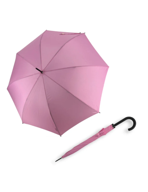 Obrazek DERBY Hit Long Automatik - damski parasol na goleń w kolorze różowym