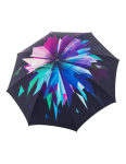Obrazek DOPPLER MANUFAKTUR Elegance Boheme Starlight - luksusowy parasol damski z abstrakcyjnym nadrukiem