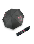 Obrazek DOPPLER Mini Fiber Paris is Taime - damski parasol składany czarny
