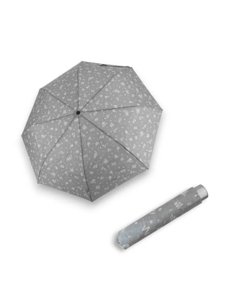 Obrazek DOPPLER Mini Light Minimally cool grey - damski parasol składany szary