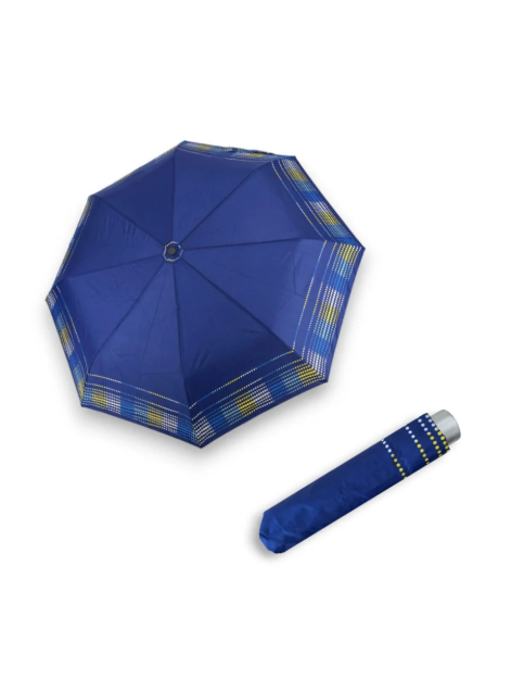 Obrazek DOPPLER Mini Light Afterglow niebieski - damski parasol składany