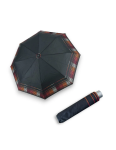 Obrazek DOPPLER Mini Light Afterglow czerwony - damski parasol składany czarny