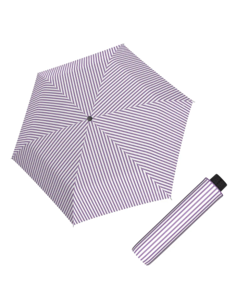 Obrazek DOPPLER Fiber Havanna Sailing Day Lila - damski parasol składany fioletowy