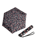 Obrazek KNIRPS US.050 ultra light slim manual embracing black - lekki damski składany płaski parasol wielokolorowy