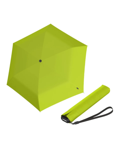 Obrazek KNIRPS US.050 ultra light slim manual lime- lekki damski składany parasol płaski jasnozielony